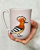 kubki Kubek Ceramiczny Ptak Dudek Ręcznie Malowany 300ml