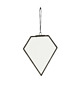 lustra stojące i wiszące Lusterko wiszące Diament 10x13cm