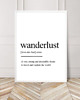 plakaty PLAKAT DEFINICJA wanderlust dla podróznika