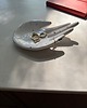 pojemniki na biżuterię Ceramiczna Łapka Handmade na Pierścionki Czarno Złote Ciapki