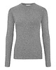 bluzki z długim rękawem damskie LONGSLEEVE SWETER BELLA szary