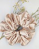 gumki do włosów Scrunchie satyna coffe cream