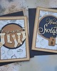kartki scrapbooking Zestaw dwóch kartek bożonarodzeniowych