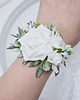 komunia - pozostałe Bransoletka z kwiatów komunia biel