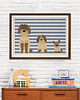 plakaty Psy w swetrach - plakat 50x70 cm fine art
