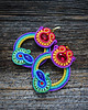 kolczyki soutache Gigi- duże i etniczne kolczyki soutache