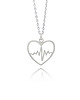 srebrne naszyjniki Naszyjnik serce i puls pr. 925