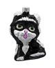 ozdoby choinkowe Bombka choinkowa: Kotek z różowym noskiem: czarno-biały