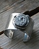 bransoletki wire wrapping Surowy ametyst - ring  -  bransoleta mankiet CUFF