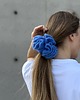 gumki do włosów Cobalt mohair crochet scrunchie