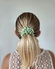 gumki do włosów Gumka jedwabna, scrunchie, frotka lime zephyr MIDI