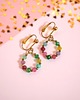 klipsy Kolekcja WIANKI : urocze klipsy : jadeit multicolor