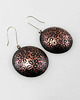 kolczyki wire wrapping Kwiaty - miedziane kolczyki lub klipsy