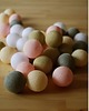 lampy - inne Qule Lampki Cotton Ball Lights 'Pastele'