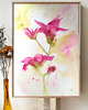 obrazy Akwarela Kwiaty oryginalny obraz A5 21x15 cm