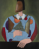 obrazy ORYGINAŁ. Obraz na płótnie - Persona z gałązką,70x50 cm