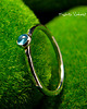 pierścionki srebrne Pierścień Drobinek - Topaz Swiss Blue Srebro
