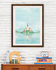 plakaty Jezioro Bled Słowenia - vintage plakat A3