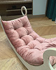 poduszki do pokoju dziecka Materac poduszka do bujaka drewnianego montessori 120x60 - welur