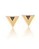 kolczyki pozłacane Kolczyki triangle gold