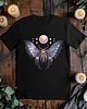 t-shirt damskie Czarna koszulka - Strażniczka nocy - bajkowa mroczna ćma #3