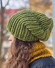 czapki damskie Zimowa czapka z wełny peruwiańskiej  i alpaki Lumi zielona