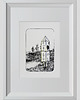 grafiki i ilustracje Rysunek Rakieta Grafika 32x24cm + biała rama
