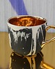 kubki Ceramiczny kubek Grafik czarno złoty