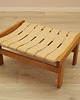pufy do siedzenia Podnóżek dębowy, duński design, lata 60, produkcja: Dania