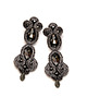 kolczyki soutache Kryształkowe kolczyki Swarovski Silver Night 