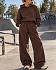 spodnie dresowe damskie Spodnie - 330 GSM  Chocolate Brown