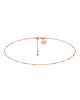 chokery Choker łańcuszkowy z różowego złota