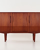 komody i szafki Highboard tekowy, duński design, lata 70, produkcja: Dania
