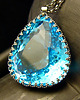 wisiory Naszyjnik Swiss Blue - Topaz Swiss Blue Srebro vol.VI
