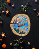 obrazy Obrazy na drewnie - Wood slice art painting malowidła na drewnie
