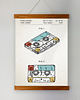 plakaty Kaseta - patent - plakat 50x70 cm