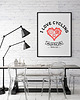 plakaty Plakat. I love cycling