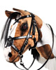 zabawki - inne Realistyczny Hobby Horse gniadosrokaty/czarno-biała grzywa/łatki