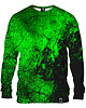 bluza bez kaptura damska Bluza Bez Kaptura Damska DR.CROW Green Wall