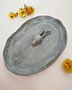 deski do krojenia i tace Talerz ceramiczny z zającem