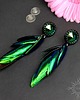 kolczyki swarovski Yashil, szmaragdowe kolczyki z kryształami