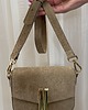 torby na ramię Zamszowa torba Beige