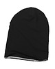czapki damskie CZARNA CZAPKA DWUSTRONNA dwukolorowa beanie