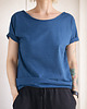 t-shirt damskie Jasny granat Oversize