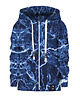 bluzy dla chłopców Bluza Zamek Chłopiec DR.CROW Marble Blue