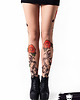 legginsy Legginsy cieliste z tatuażem Tribal & Roses