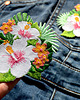 naszywki na ubrania Naszywka termo Kwiat Tropikalny Hibiskus