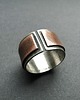 biżuteria męska Obrączka Unisex  z miedzią 003