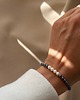 bransoletki z kamieni naturalnych Bransoletka Pearl Hematit, hematyt i perły muszlowe, srebro 925