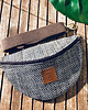 saszetka nerka Nerka / torebka z plecionki tapicerskiej "Mili Belt Bag L" -szara